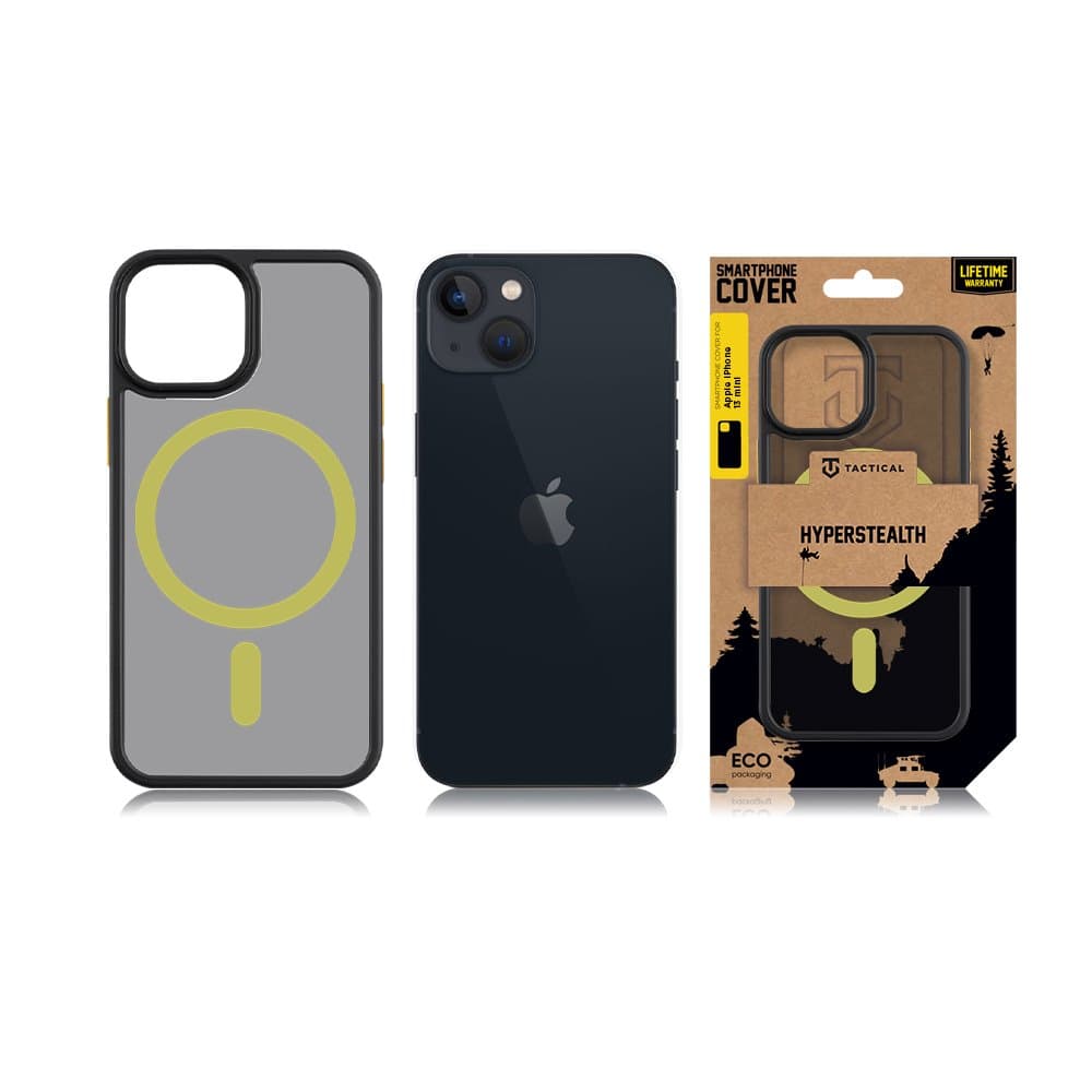 Tactical MagForce Hyperstealth 2.0 Kryt pro iPhone 13 mini Black/Yellow - náhled 3