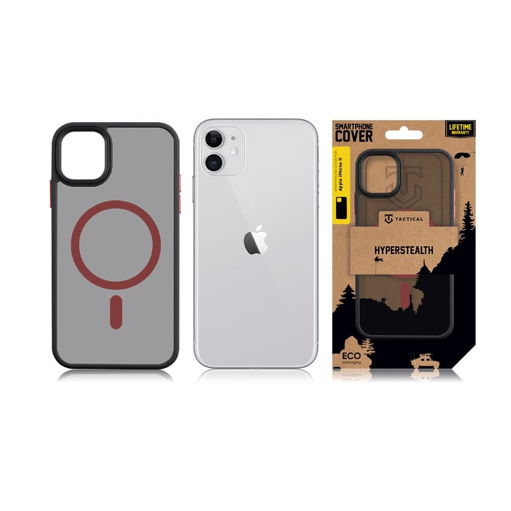 Tactical MagForce Hyperstealth 2.0 Kryt pro iPhone 11 Black/Red - náhled 3