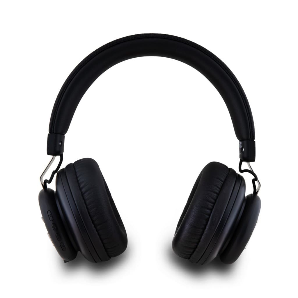 Sluchátka DKNY PU Leather Stack Logo Bluetooth Stereo Headphone Black - náhled 3
