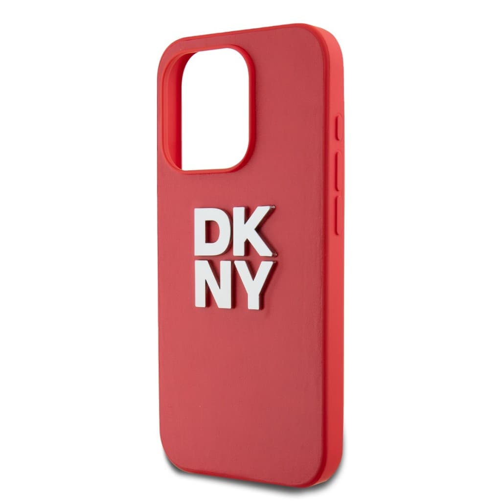 Zadní Kryt DKNY PU Leather Stack Logo Wrist Strap na iPhone 15 Pro Pink - náhled 3