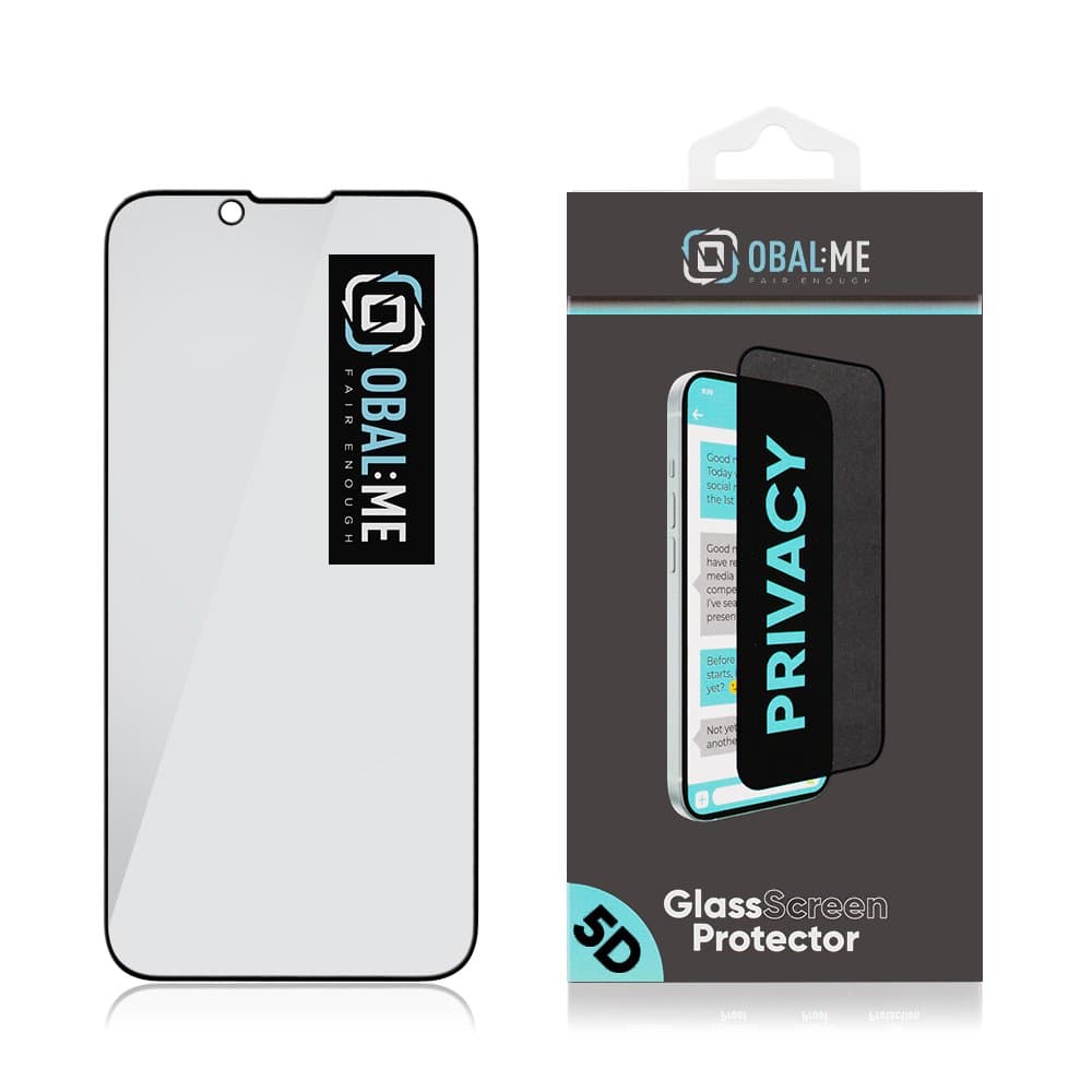 OBAL:ME Privacy 5D Tvrzené Sklo pro Apple iPhone 13 Mini Black - náhled 3