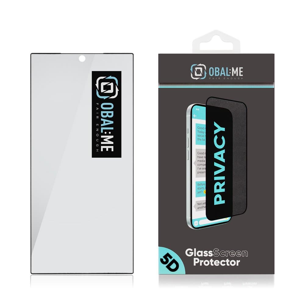 OBAL:ME Privacy 5D Tvrzené Sklo pro Samsung Galaxy S24 Ultra Black - náhled 3