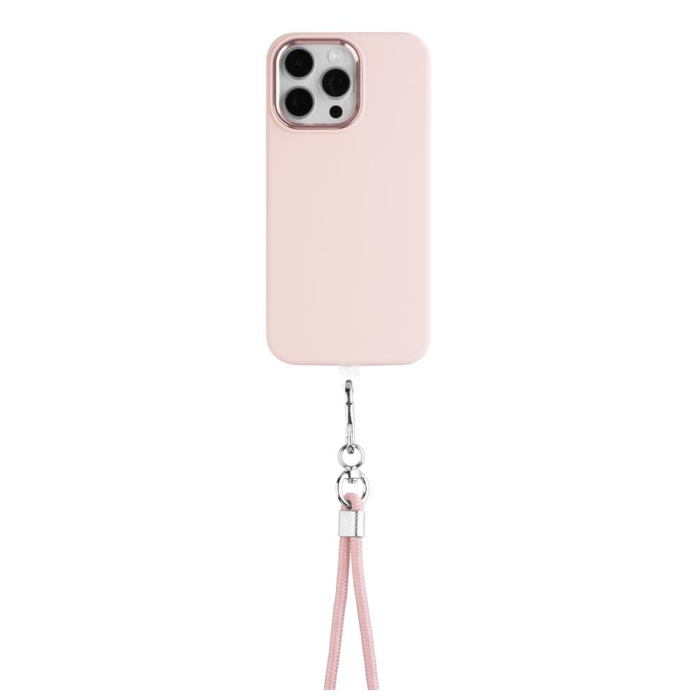 Univerzální šňůrka FIXED NeckUni pro telefony, růžová - náhled 3