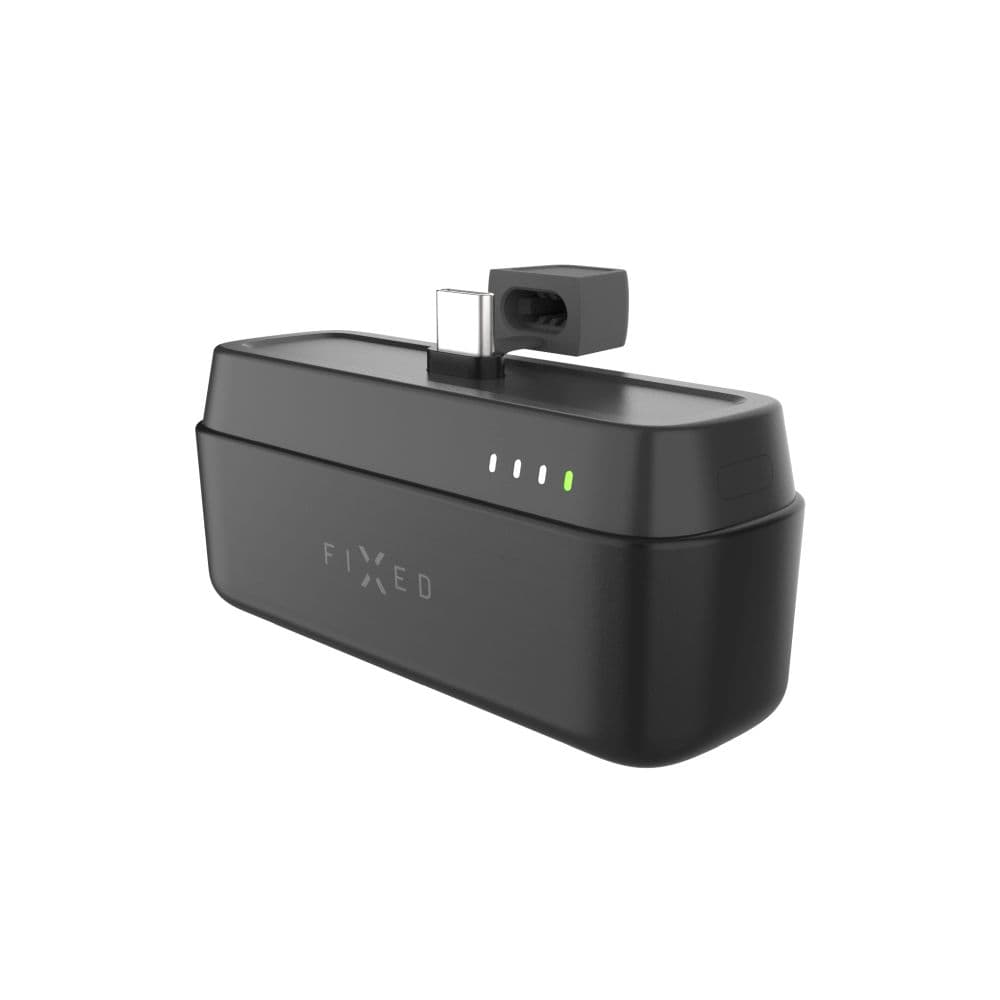 Powerbanka FIXED Zen 5 Plug-in s výstupem PD 20W, 5 000 mAh, černá - náhled 3