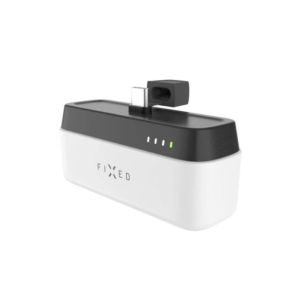 Powerbanka FIXED Zen 5 Plug-in s výstupem PD 20W, 5 000 mAh, bílá - náhled 3