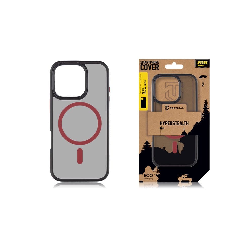 Zadní kryt Tactical MagForce Hyperstealth 2.0 pro iPhone 16 Pro Black-Red - náhled 3