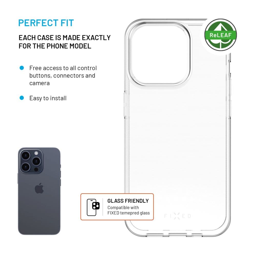 TPU gelový kryt FIXED ReStory pro Apple iPhone 16 Plus, čirý - náhled 3