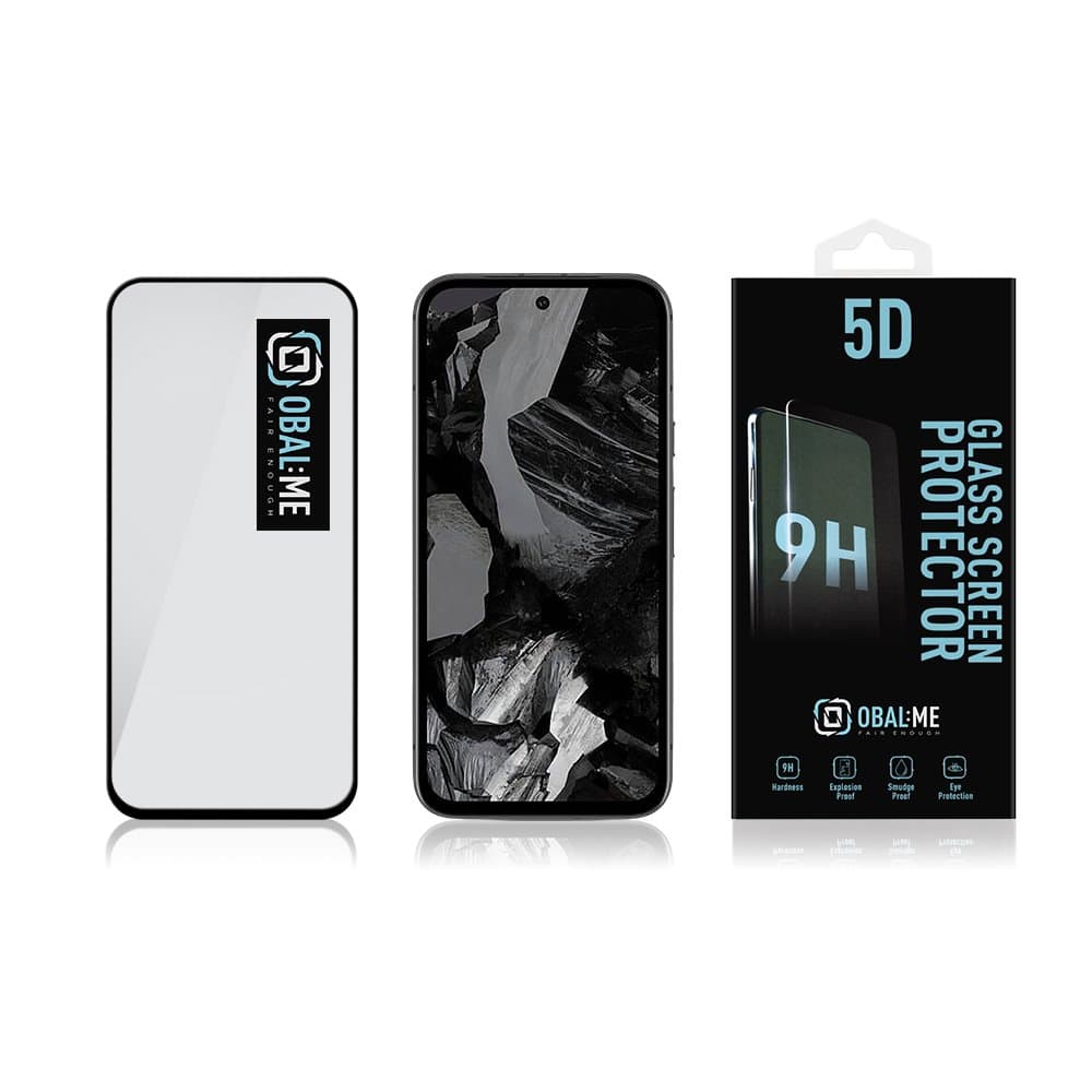 Tvrzené sklo OBAL:ME 5D pro Google Pixel 8a Black - náhled 3