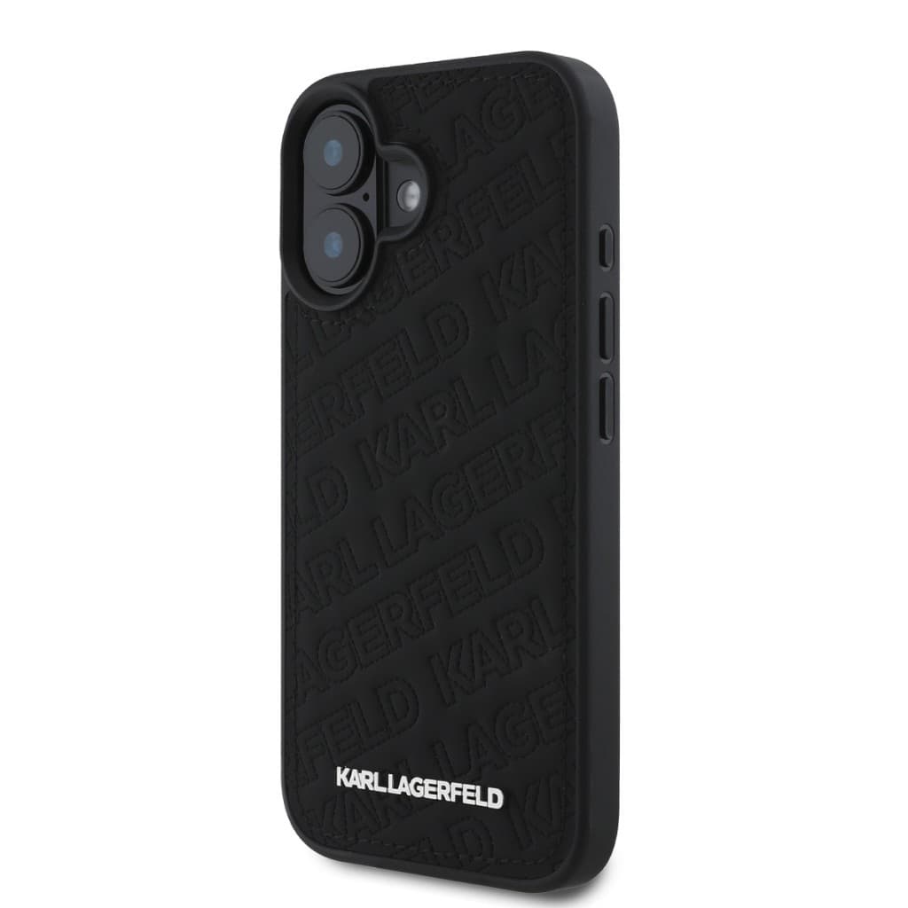 Zadní kryt Karl Lagerfeld PU Quilted Pattern pro iPhone 16 Black - náhled 3