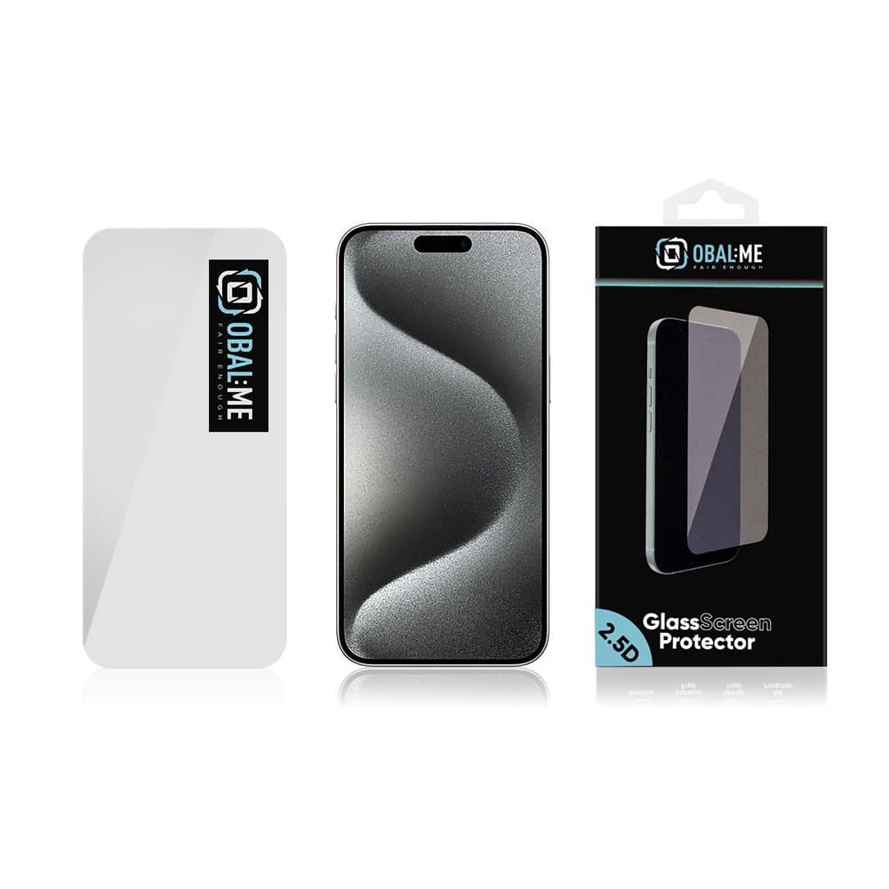 Tvrzené sklo OBAL:ME 2.5D pro iPhone 16 Pro Max Clear - náhled 3