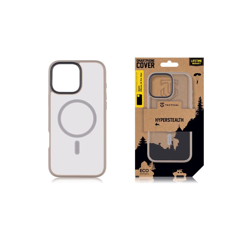 Zadní kryt Tactical MagForce Hyperstealth pro iPhone 16 Pro Max Light Grey - náhled 3