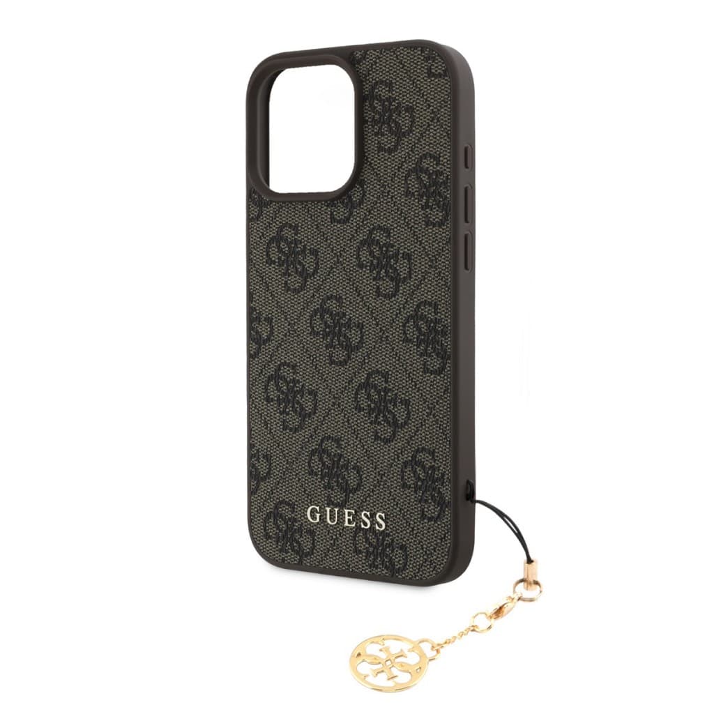 Zadní kryt Guess 4G Charm pro iPhone 16 Pro Max Tone on Tone Brown - náhled 3