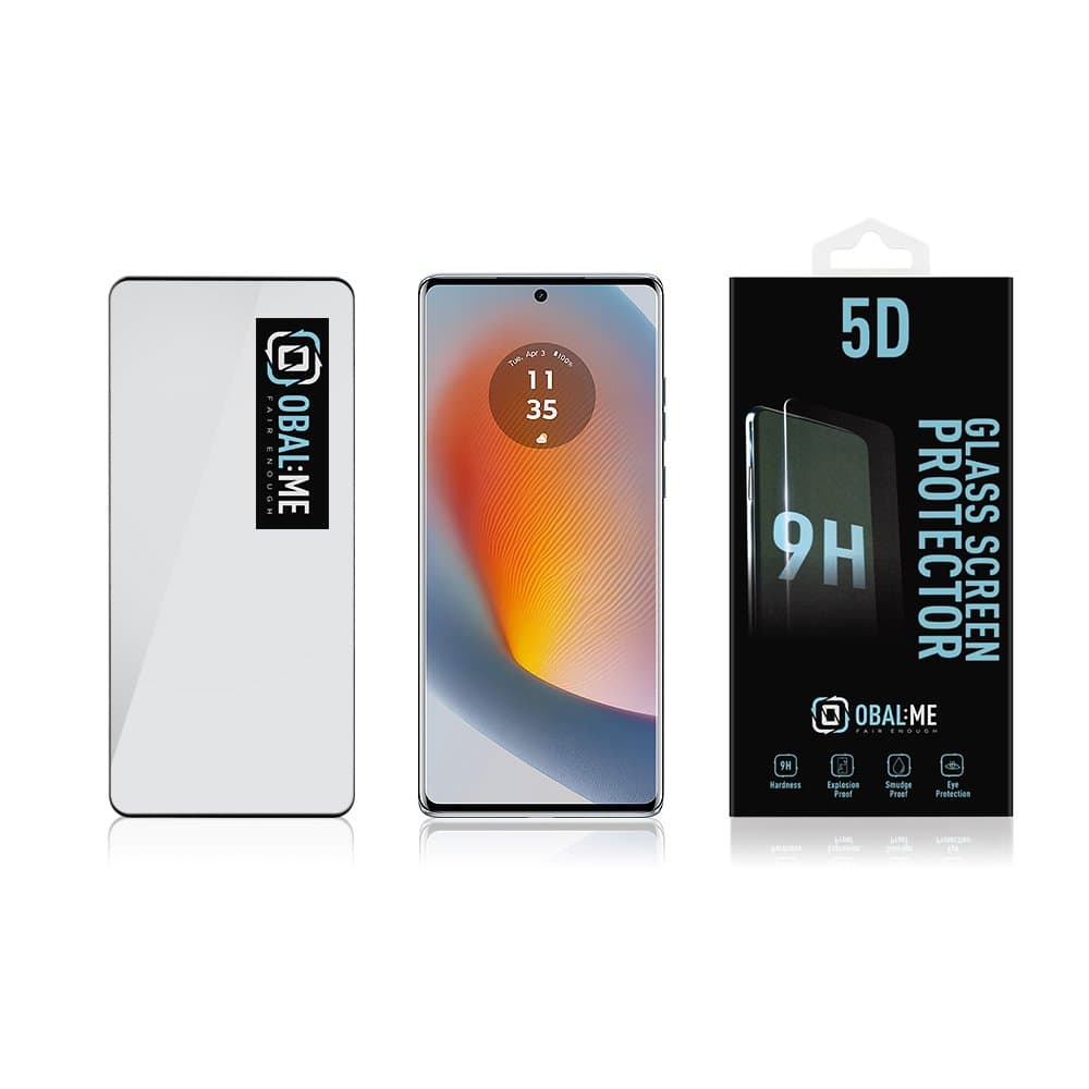 Tvrzené sklo OBAL:ME 5D pro Motorola Edge 50 Fusion černé - náhled 3