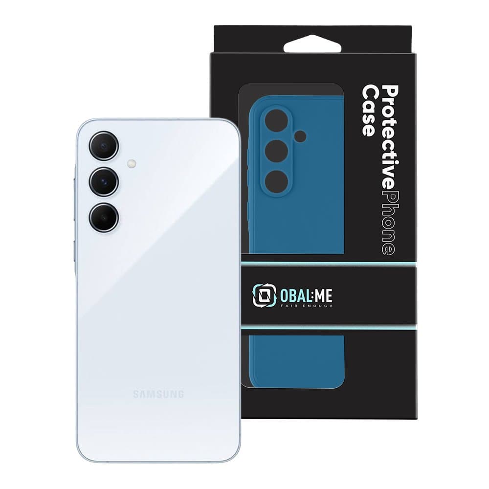 Zadní kryt OBAL:ME Matte TPU pro Samsung A55 5G Dark Blue - náhled 3