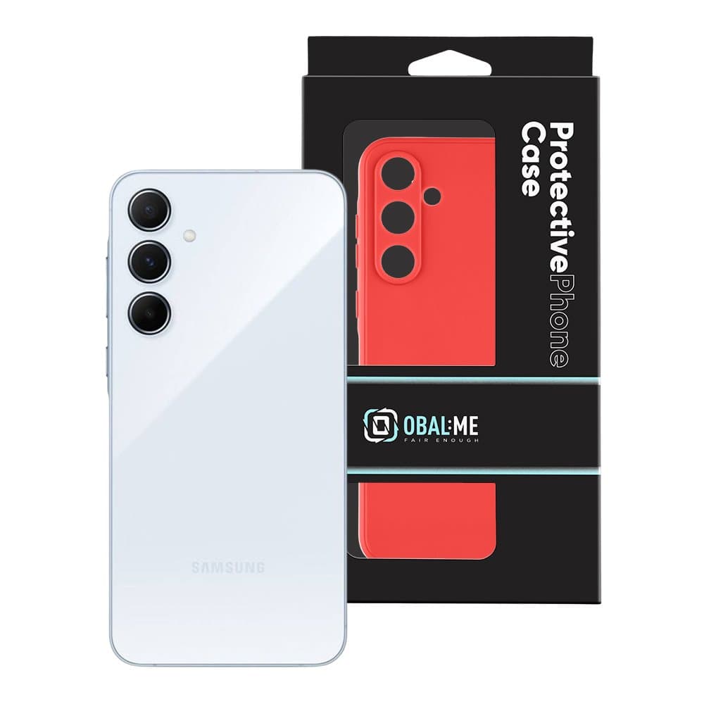 Zadní kryt OBAL:ME Matte TPU pro Samsung A55 5G Red - náhled 3