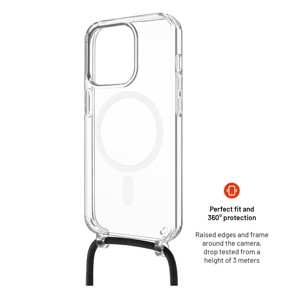 Pouzdro FIXED MagPure Neck s černou šňůrkou na krk pro Apple iPhone 16 Pro - náhled 3
