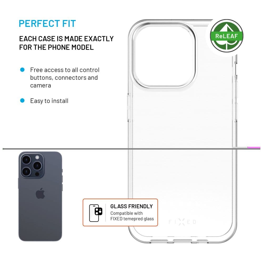 TPU gelový kryt FIXED ReStory AntiUV pro Apple iPhone 14, čiré - náhled 3
