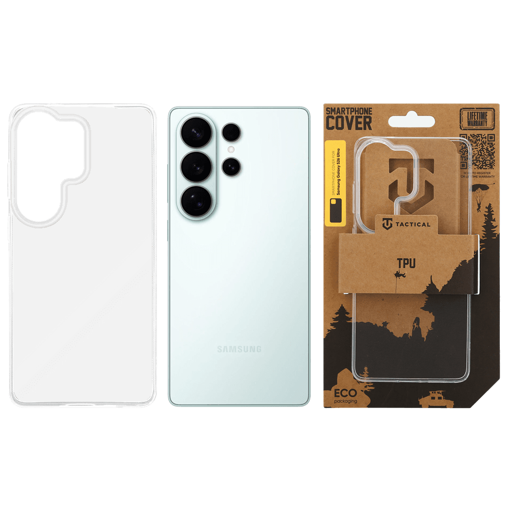 Zadní kryt Tactical TPU pro Samsung Galaxy S26 Ultra Transparent - náhled 3