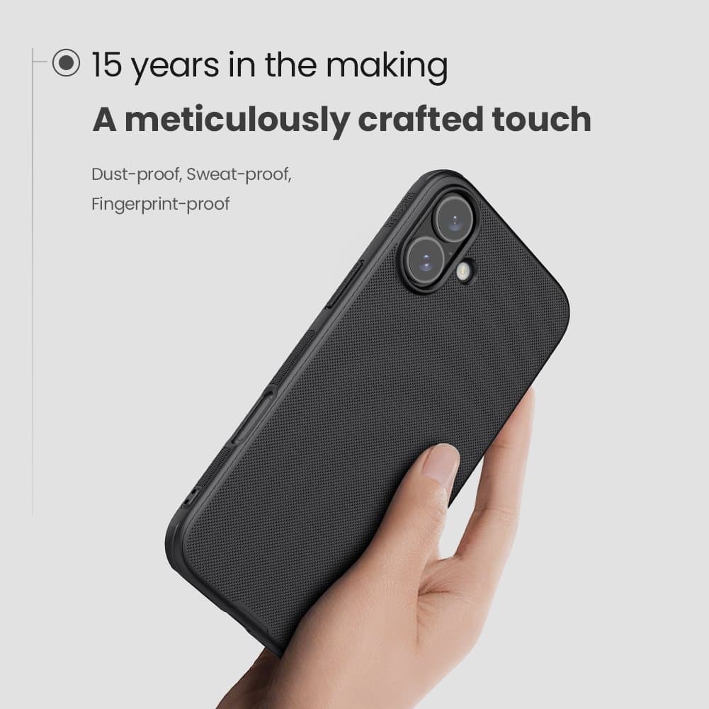 Zadní kryt Nillkin Super Frosted PRO pro Apple iPhone 16 Black - náhled 3