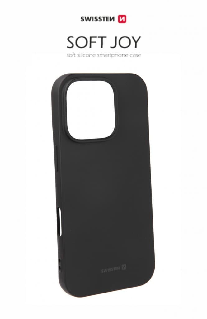Zadní kryt Swissten Soft Joy pro iPhone 16 Pro Max černý - náhled 3