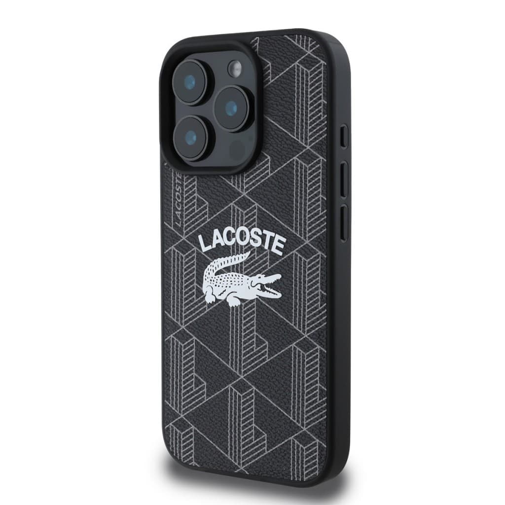 Zadní kryt Lacoste Blend Monogram MagSafe pro iPhone 16 Pro Black - náhled 3
