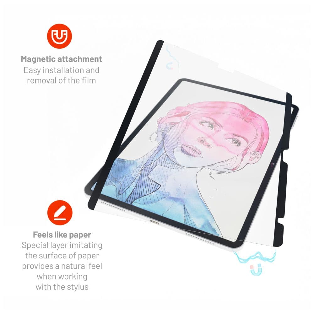 Magnetická ochranná folie FIXED PaperFilm Screen Protector pro Apple iPad Air 11" (2024) - náhled 3