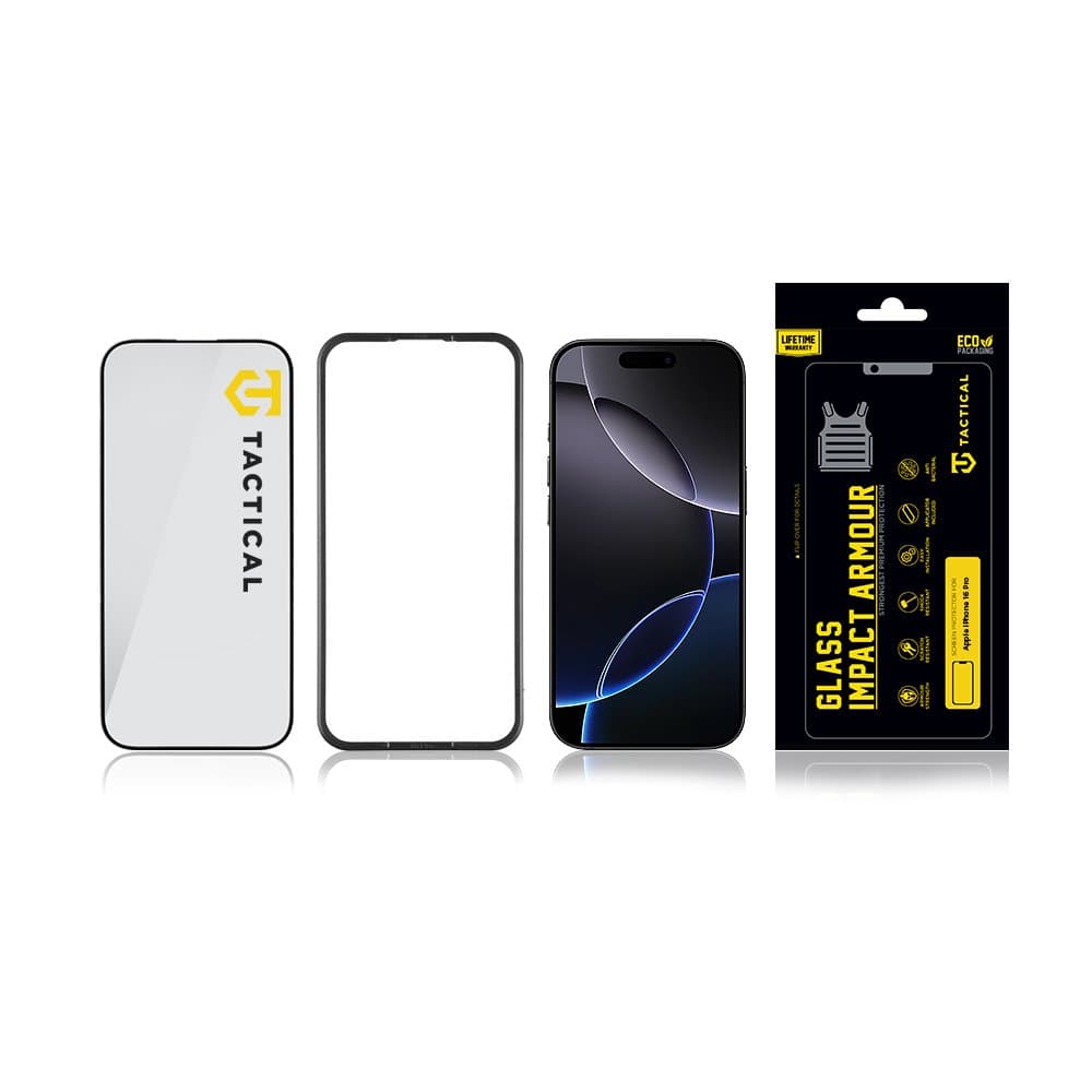 Tvrzené sklo Tactical Glass Impact Armour pro Apple iPhone 16 Pro - náhled 3
