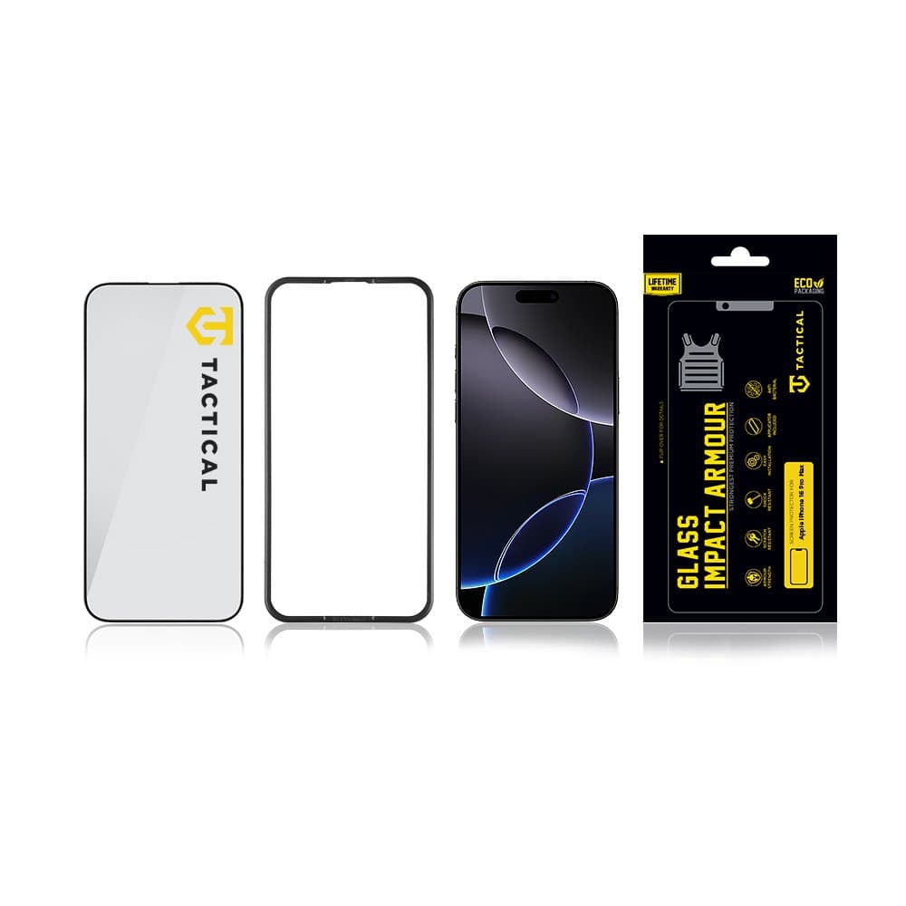 Tvrzené sklo Tactical Glass Impact Armour pro Apple iPhone 16 Pro Max - náhled 3