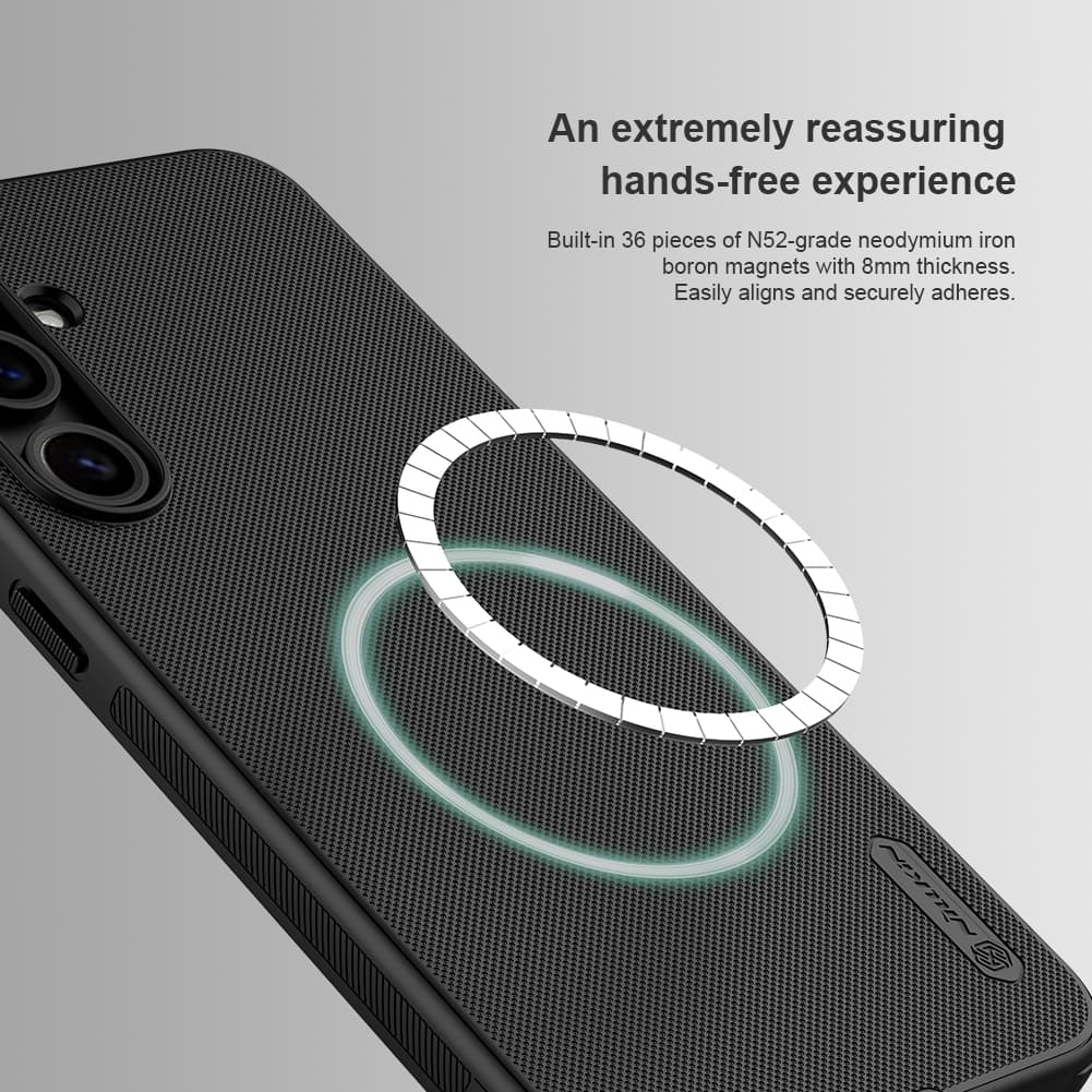Zadní kryt Nillkin Super Frosted PRO Magnetic pro Samsung S24 FE černý - náhled 3