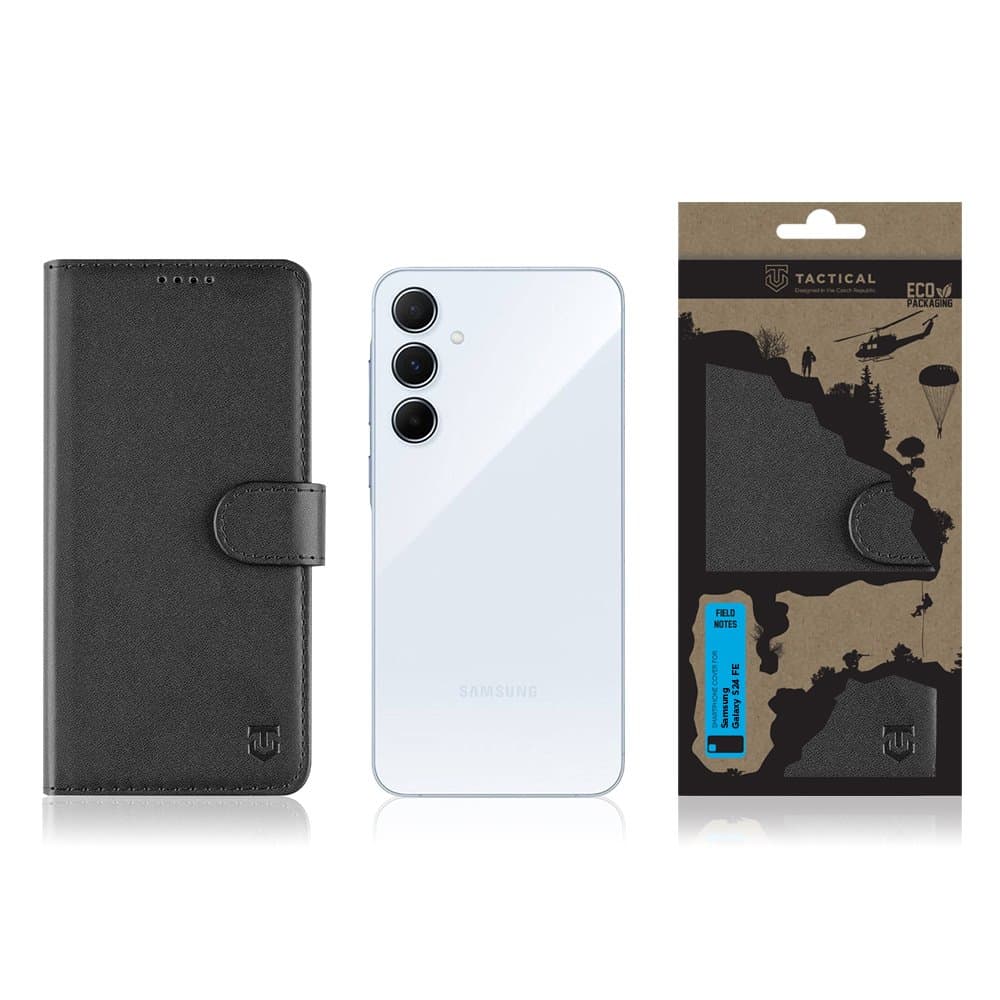 Knížkové pouzdro Tactical Field Notes pro Samsung S24 FE černé - náhled 3