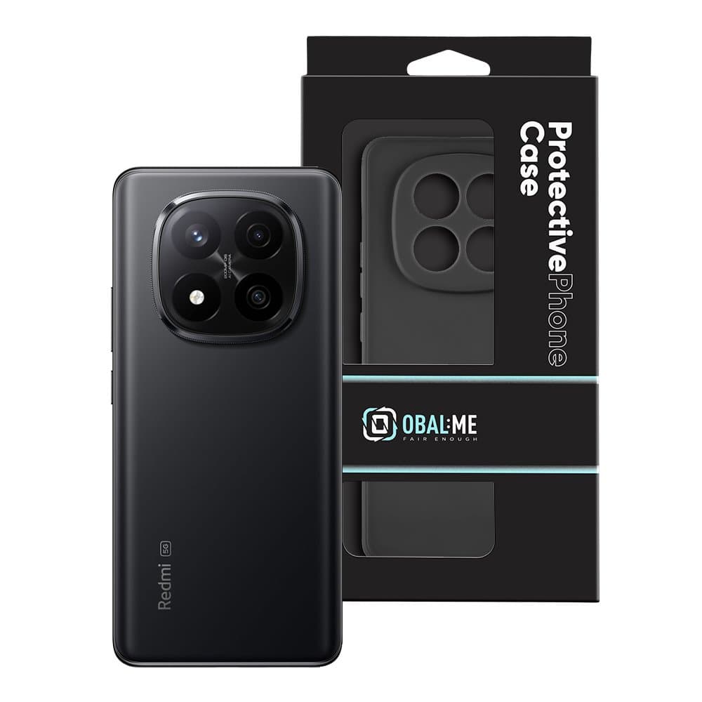 Zadní kryt OBAL:ME Matte TPU pro Xiaomi Redmi Note 14 Pro+ 5G Black - náhled 3