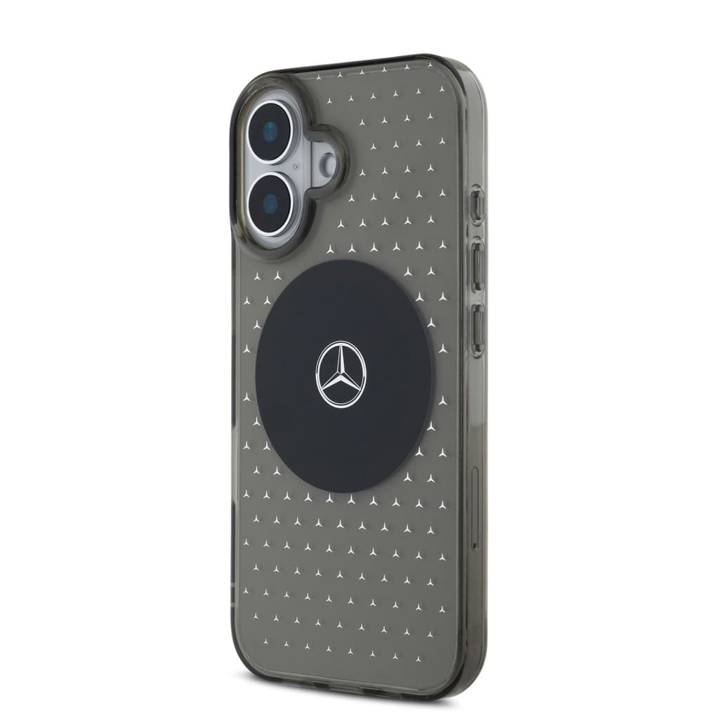 Zadní kryt Mercedes PC-TPU Star Pattern MagSafe pro iPhone 16 Plus Black - náhled 3