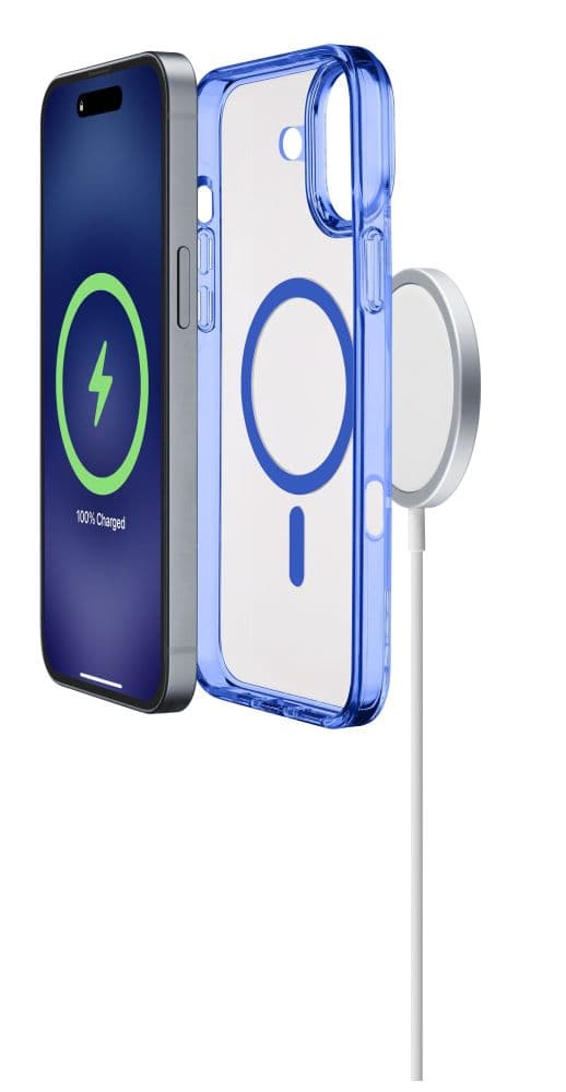 Zadní kryt Cellularline Iconic Mag s podporou Magsafe pro Apple iPhone 16, čirý / černý - náhled 3