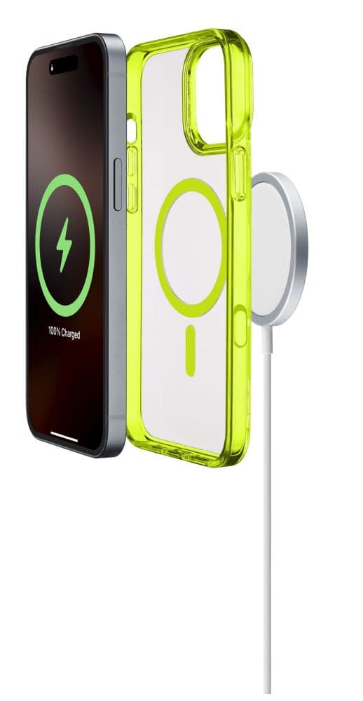 Zadní kryt Cellularline Iconic Mag s podporou Magsafe pro Apple iPhone 16 Pro Max, čirý / modrý - náhled 3