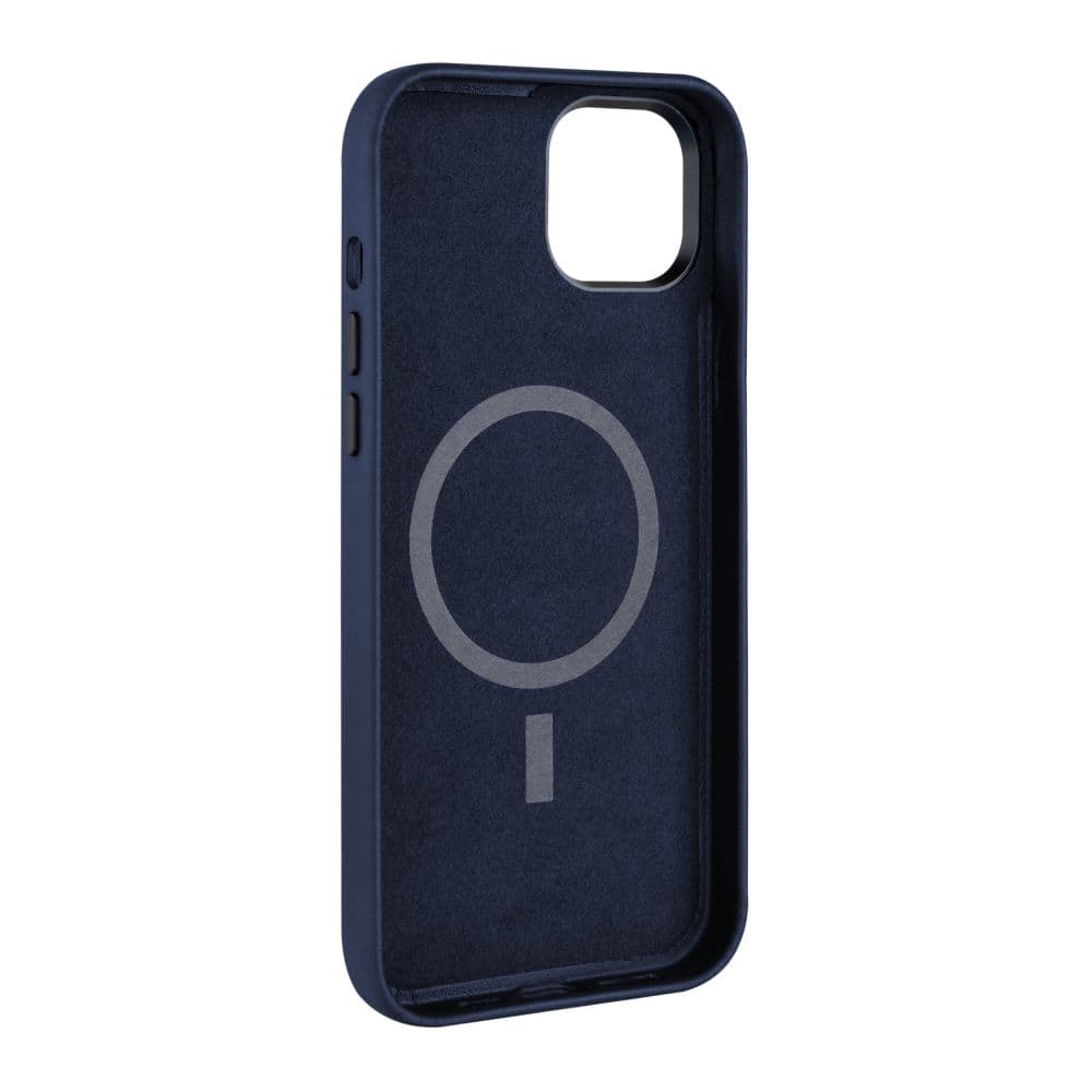 Kožený zadní kryt FIXED MagLeather s podporou MagSafe pro Samsung Galaxy S25+, modrý - náhled 3