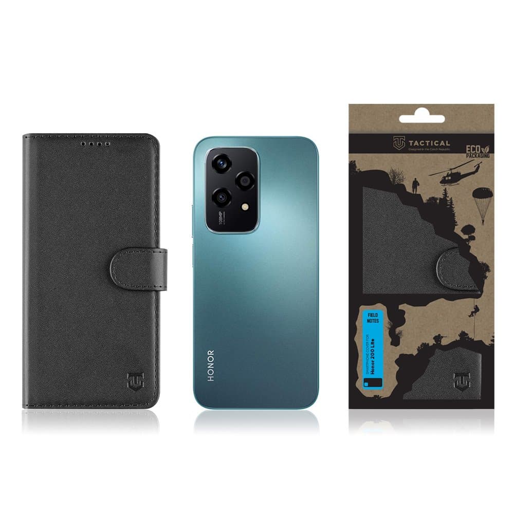 Knížkové pouzdro Tactical Field Notes pro Honor 200 Lite černé - náhled 3