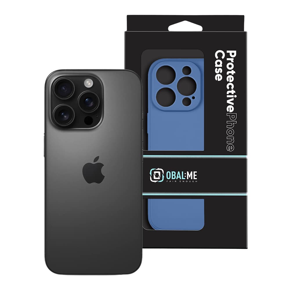 Zadní kryt OBAL:ME Matte TPU pro Apple iPhone 16 Pro Dark Blue - náhled 3