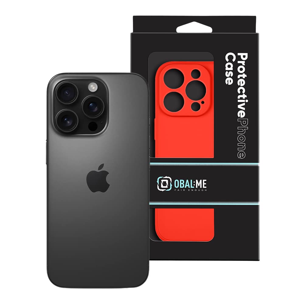Zadní kryt OBAL:ME Matte TPU pro Apple iPhone 16 Pro Red - náhled 3