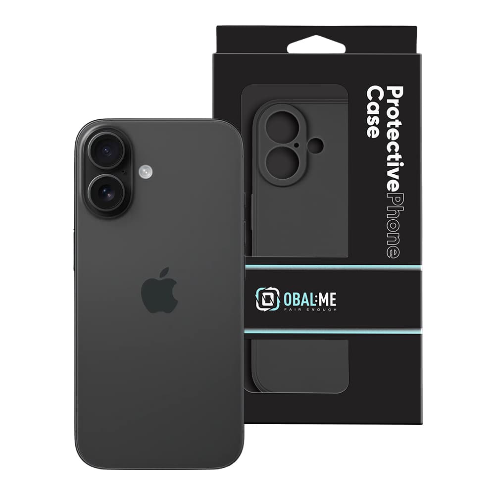 Zadní kryt OBAL:ME Matte TPU pro Apple iPhone 16 Black - náhled 3