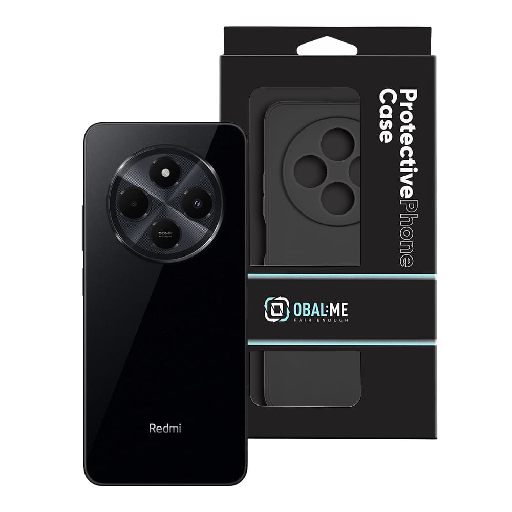 Zadní kryt OBAL:ME Matte TPU pro Xiaomi Redmi 14C 4G Black - náhled 3