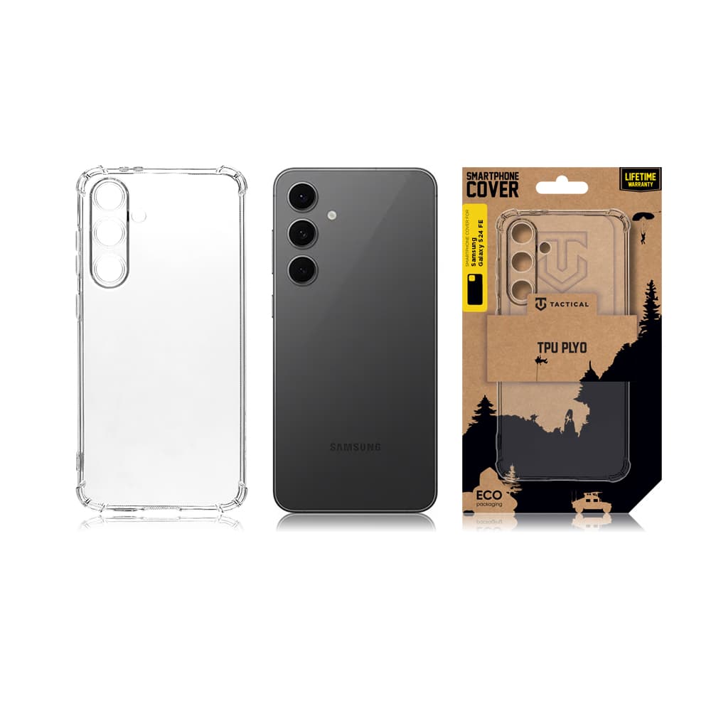 Zadní kryt Tactical Plyo pro Samsung S24 FE průhledný - náhled 3