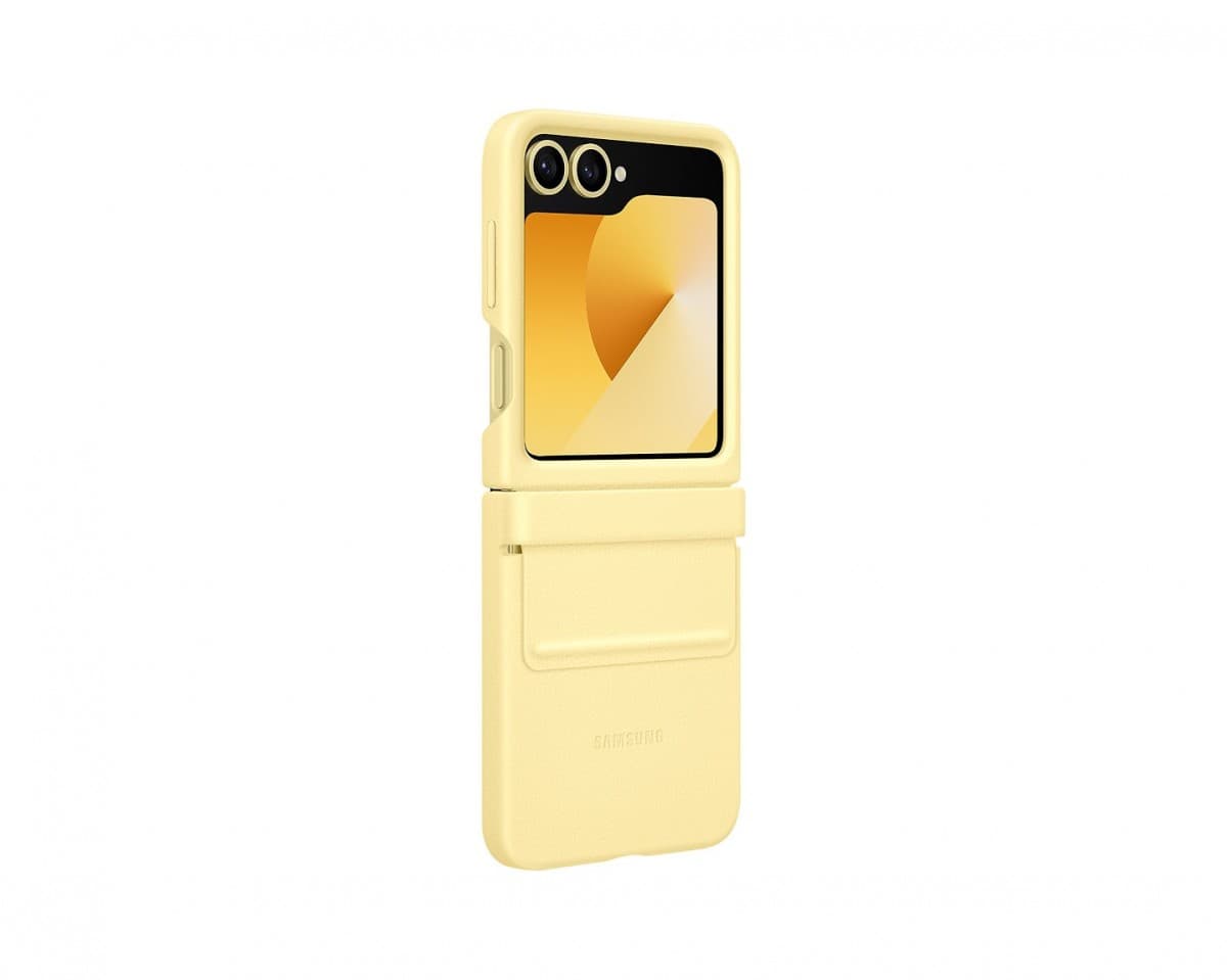Zadní kryt EF-VF741PYE Samsung KindSuit pro Galaxy Z Flip 6 Yellow - náhled 3