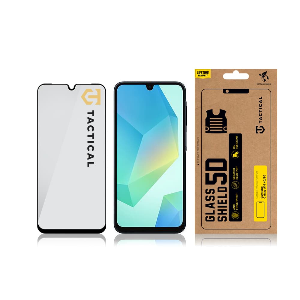 Tvrzené sklo Tactical pro Samsung A16 5D černé - náhled 3