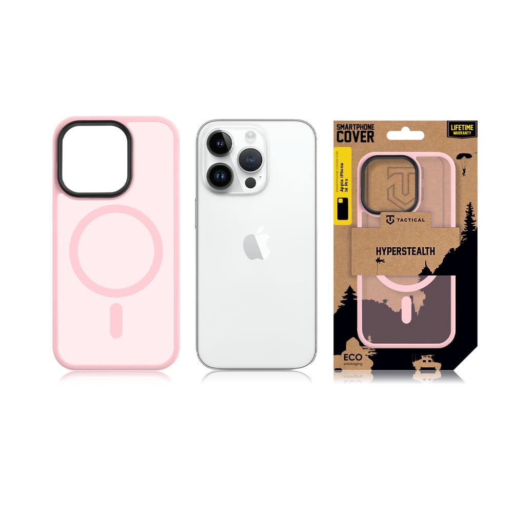 Zadní kryt Tactical MagForce Hyperstealth pro iPhone 14 Pro Pink Panther - náhled 3