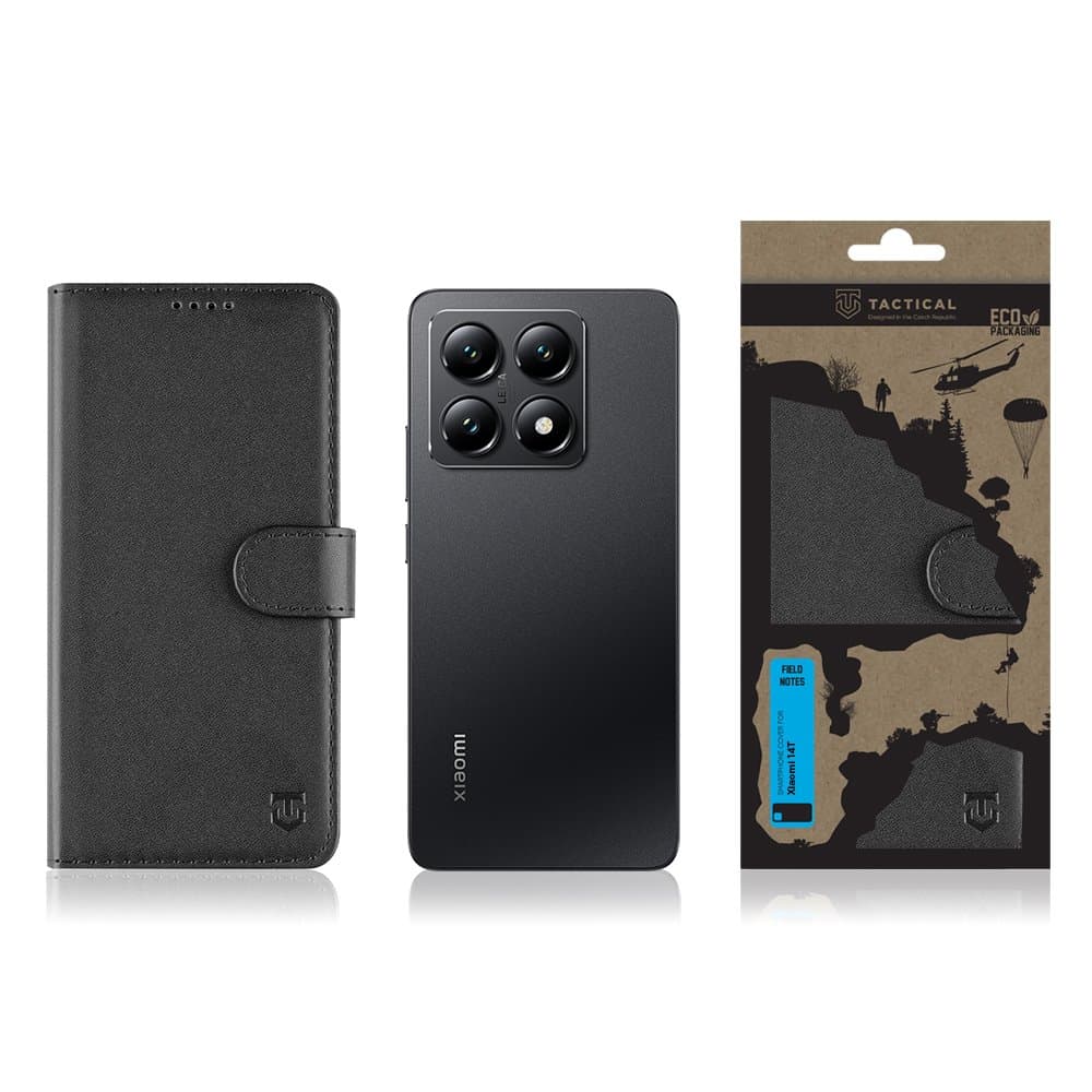 Knížkové pouzdro Tactical Field Notes pro Xiaomi 14T Black - náhled 3