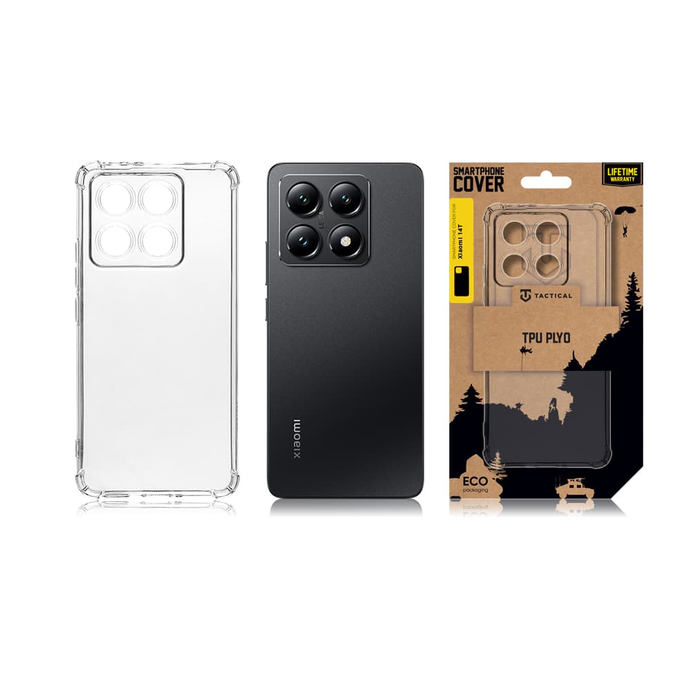 Zadní kryt Tactical Plyo pro Xiaomi 14T průhledný - náhled 3