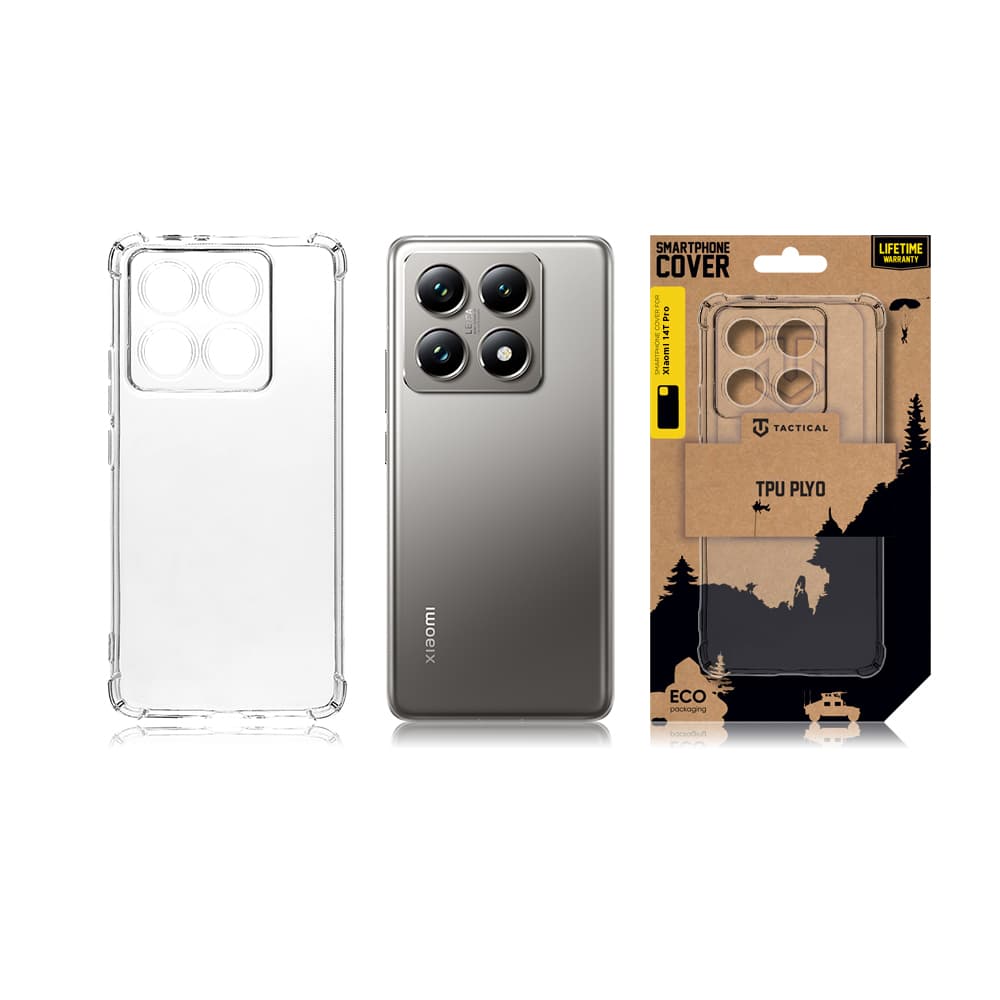 Zadní kryt Tactical Plyo pro Xiaomi 14T Pro průhledný - náhled 3