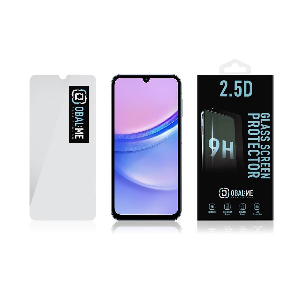 Tvrzené sklo OBAL:ME 2.5D pro Samsung Galaxy A15 4G-5G Clear - náhled 3