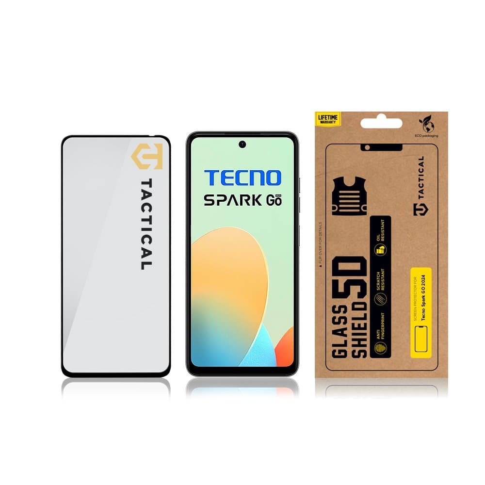 Tvrzené sklo Tactical Glass Shield pro Tecno Spark GO 2024 5D černé - náhled 3