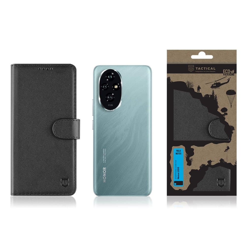 Knížkové pouzdro Tactical Field Notes pro Honor 200 Black - náhled 3